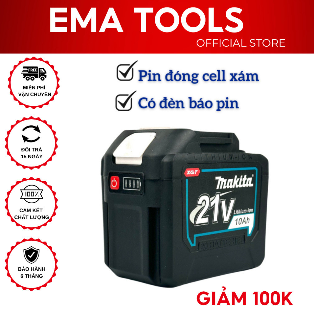 Pin 20 Cell Makita 21v Dung Lượng Cao Mạch 3 Mosfet Chân Pin Phổ Thông ...