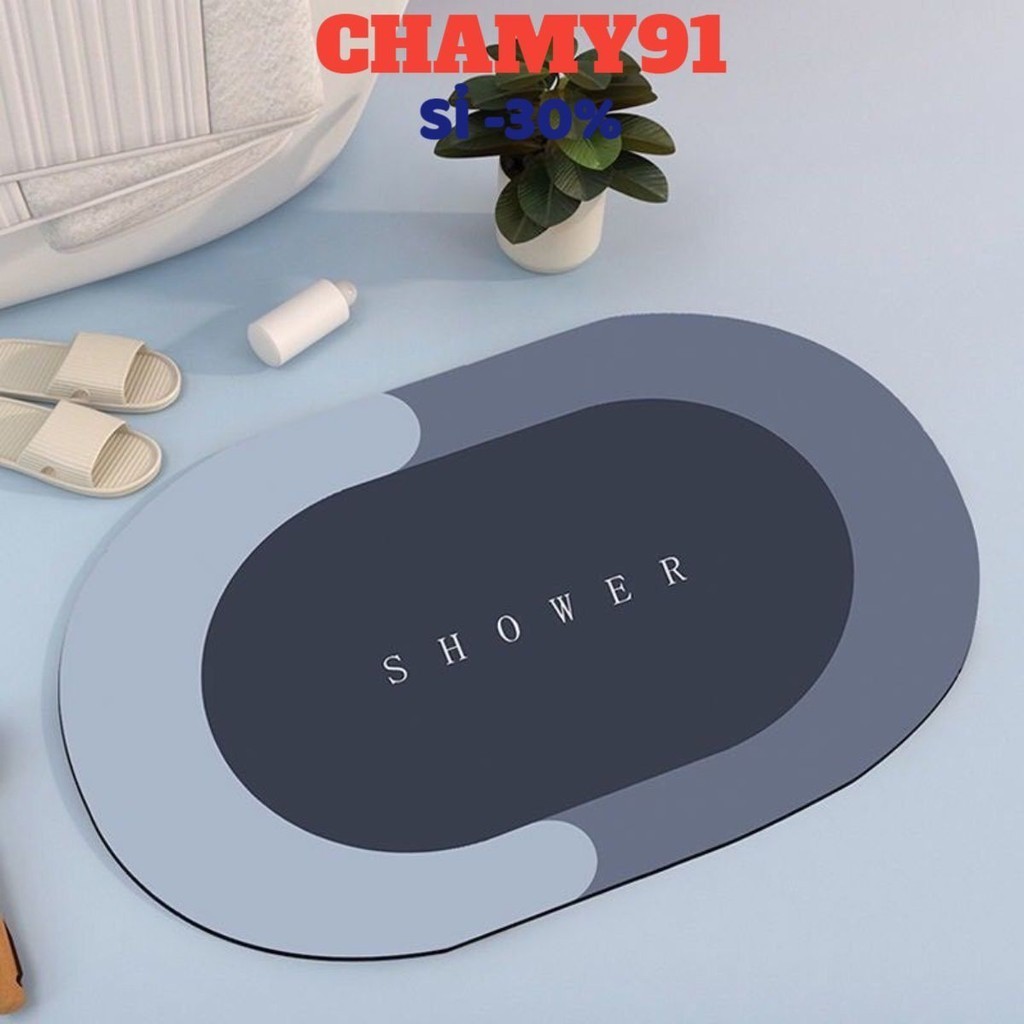 Thảm Lau Chân Cao Cấp Silicon Siêu Thấm Nước , Thảm Hút Nước Siêu Thấm - Thảm Lau Chân Siêu Mềm Siêu Dày, Siêu Thấm Nước