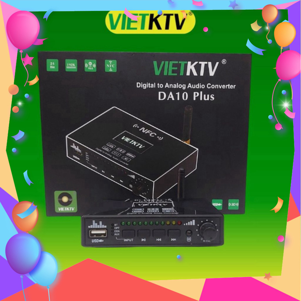 Bộ giải mã âm thanh VietKTV DA10 Plus | Bảo hành 12 Tháng