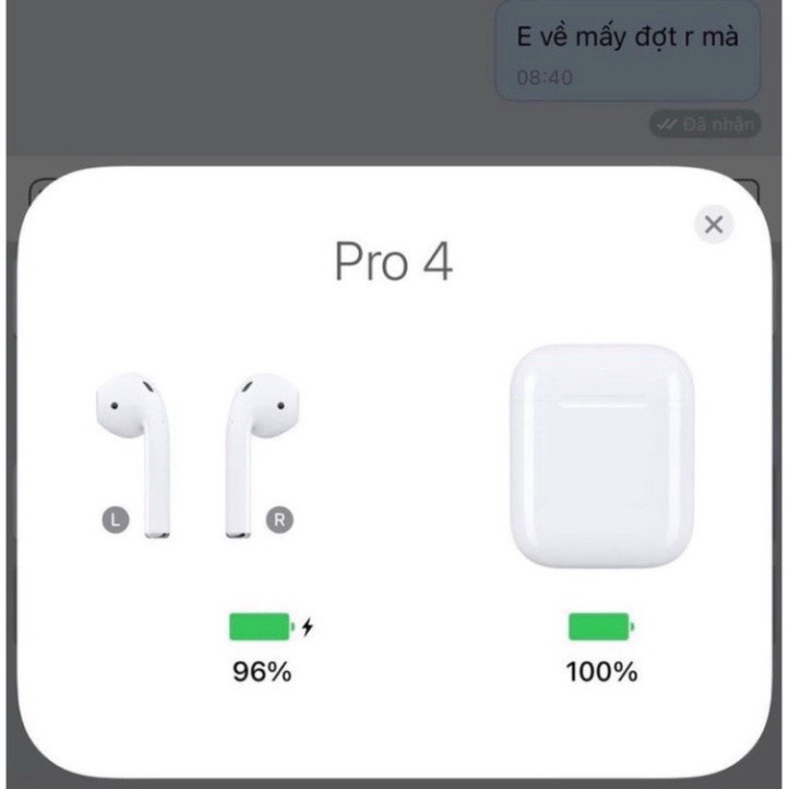 Tai Nghe Bluetooth 5.0 Không Dây Mini Pro4 Tws Tiện Dụng Dành Cho Điện Thoại - Máy Tính - Laptop với đầy đủ chức nang