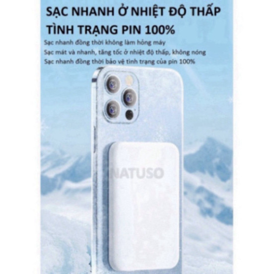 Sạc Dự Phòng Không Dây Từ Tính Sạc Nhanh Pin 5000/10000mah,Pin sạc dự phòng không dây mini hỗ chất lượng tốt HOT