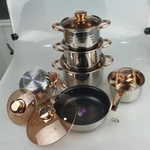 Bộ Nồi Inox Đức 6 Món, Nồi Inox Đáy Từ Chống Dính Cao Cấp Phù Hợp Mọi Loại Bếp - Nhà Bếp Xinh — ảnh 2