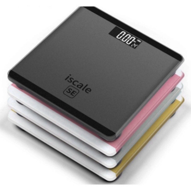 Cân sức khỏe điện tử chính hãng iScale SE 180kg màn hình LCD rõ nét kính cường lực cao cấp thiết kế gọn nhẹ
