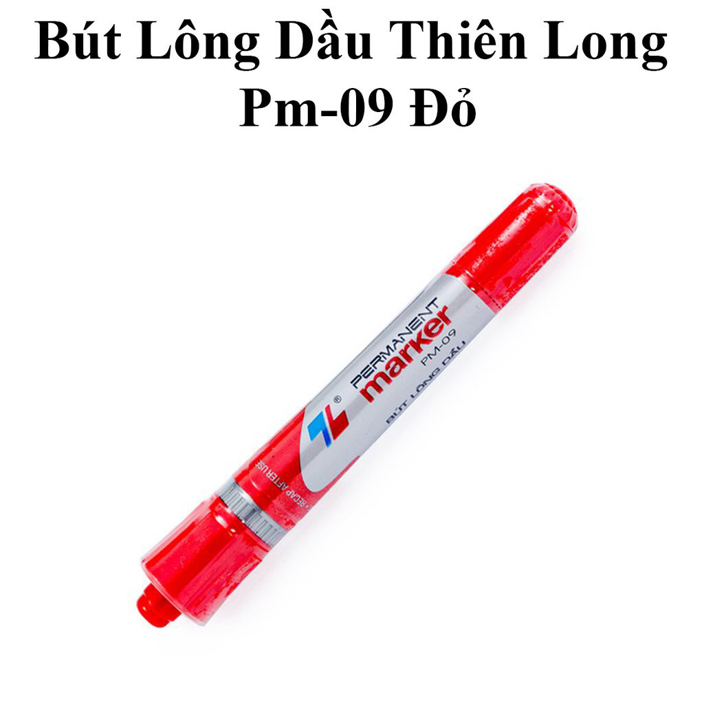 Bút Lông Dầu Thiên Long Pm-09 Đỏ Tiện Dụng | Shopee Việt Nam