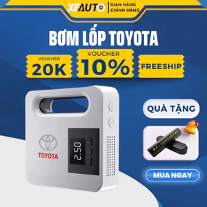 Máy Bơm Lốp Xe Ô Tô Điện Tử TOYOTA Thông Minh Tự Ngắt XeAuto Cao Cấp màn LCD - Lỗi 1 đổi 1 - Bảo Hành 14 Tháng Đổi Mới
