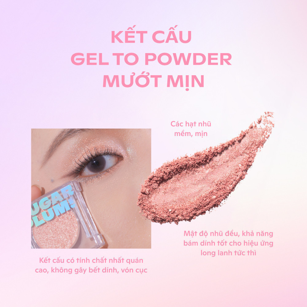 Ảnh Nhũ Mắt Thuần Chay SUGARPLUM Pixie Bae Glitter Eyeshadow (2.5g) 3