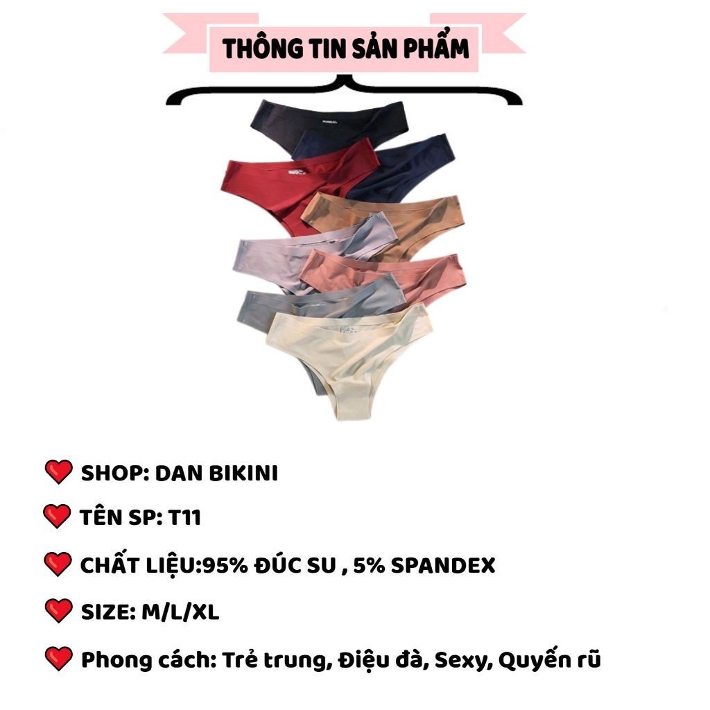 Quần Lót Nữ Đúc Su Cao Cấp Không Đường May Trẻ Trung Mẫu 8011 - ảnh 4