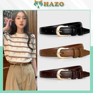 Thắt lưng nữ PK511 Khóa tròn thời trang dây nịt nữ da PU phong cách mới hiện đại