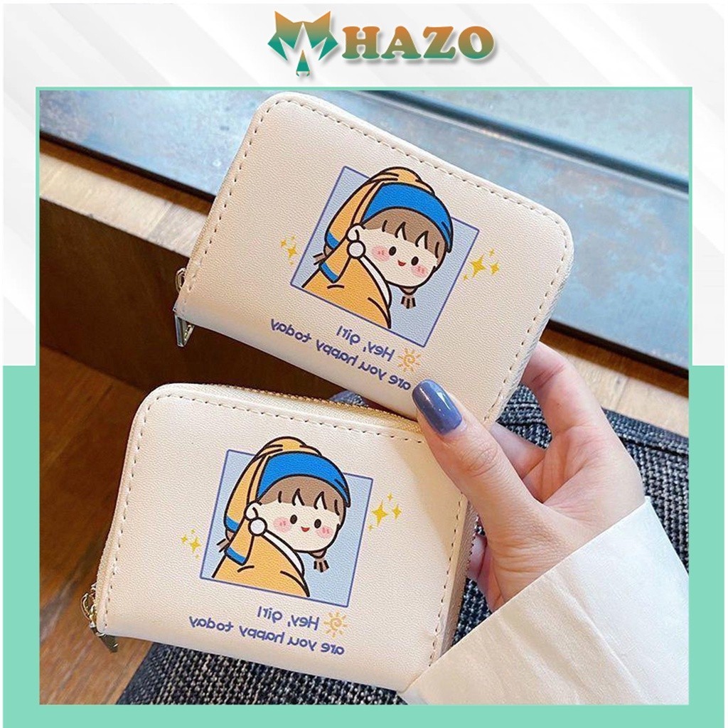 Ví Ngắn Nữ Cầm Tay Mini Khóa Kéo Hoạt Hình Ngộ Nghĩnh Đáng Yêu Hot Trend – Hazo