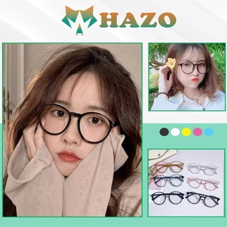 Mắt Kính Gọng Cận Form Tròn Thời Trang Unisex Dễ Thương Siêu Hot - Hazo