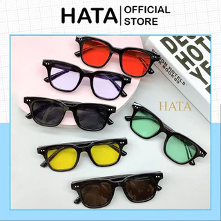 Kính Mắt Nam Nữ Unisex Phong Cách Y2k Form Vuông Nhỏ Nhiều Màu Thời Trang - Hata24h