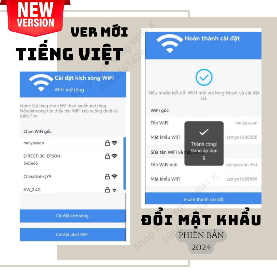 Kích sóng Wifi 4 râu tốc độ cao 300Mbs. Mở rộng vùng phủ sóng, cải thiện tốc độ mạng Wifi HOT
