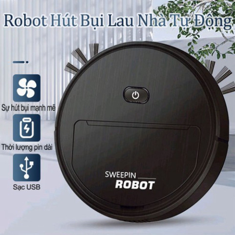 Robot Hút Bụi Lau Nhà 3in1 Cao Cấp - Phiên Bản Nâng Cấp Thông Minh HOT