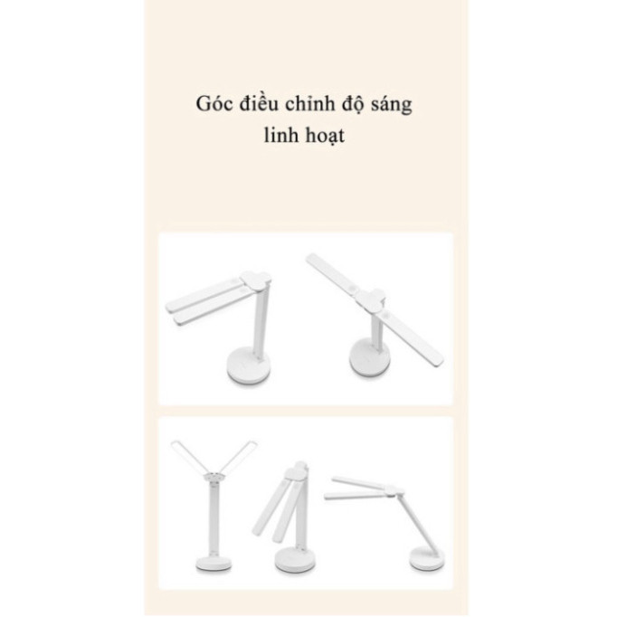Đèn LED Để Bàn Học Bàn Làm Việc Thiết Kế Sáng Tạo Với 2 Thanh Led Rời, Cảm Ứng Tích Điện Pin, Chống Cận Thị HOT HOT HOT