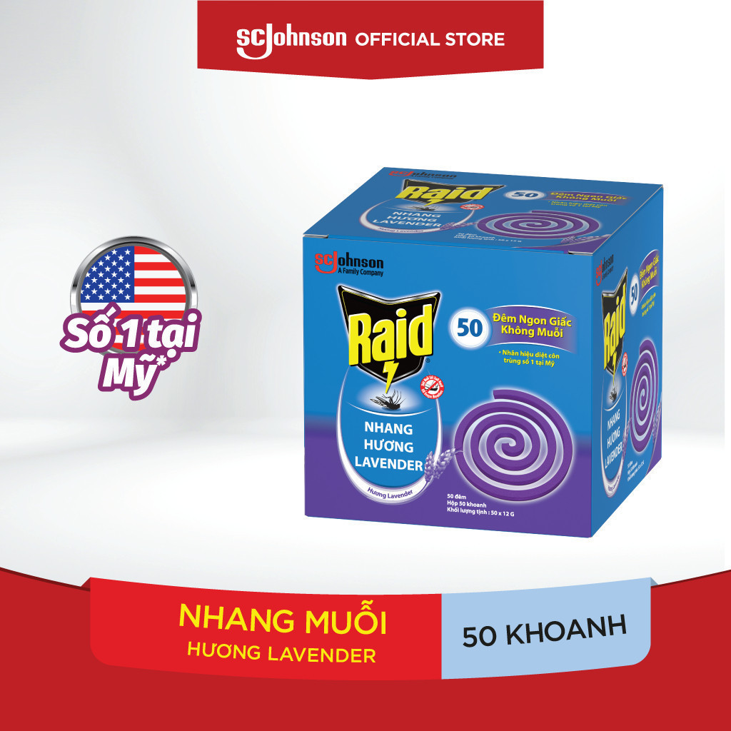 Ảnh RAID Nhang Diệt Muỗi Hương Lavender 50 Khoanh 2