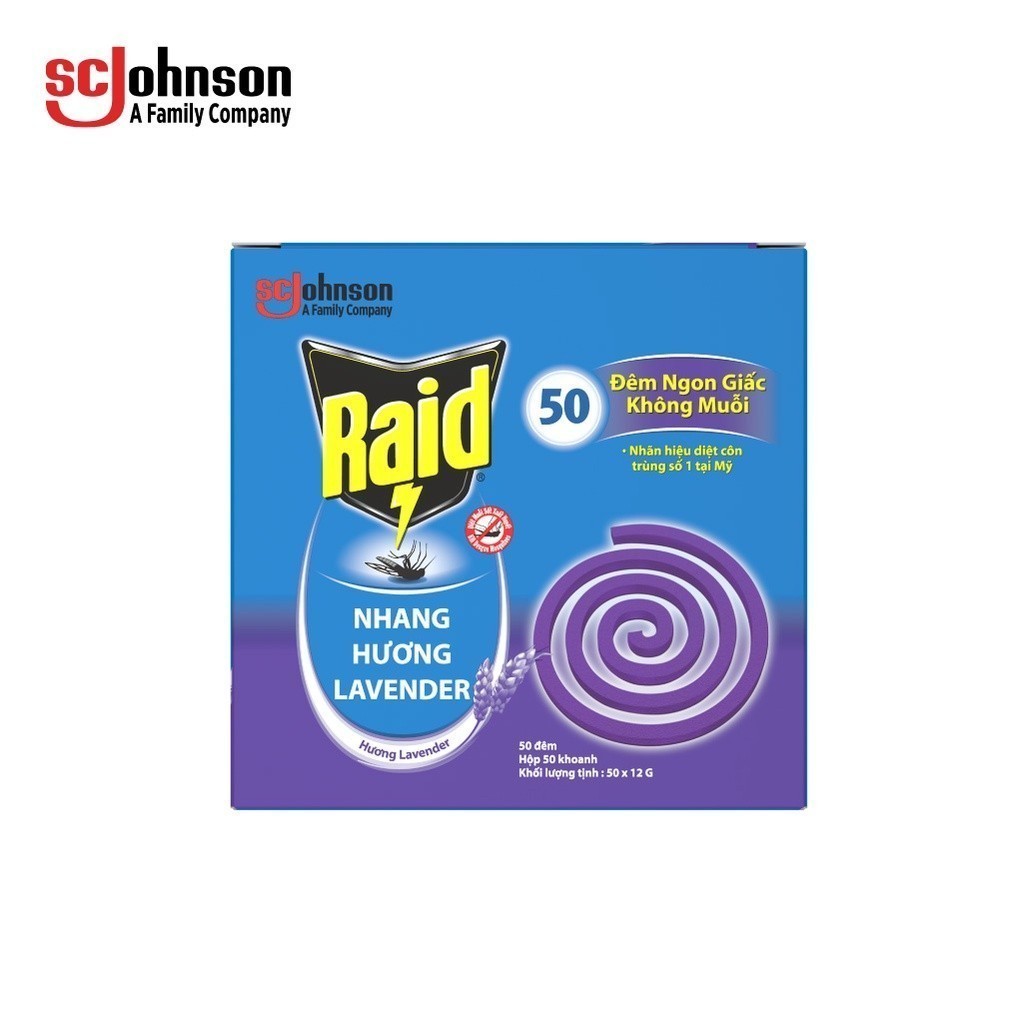 Ảnh RAID Nhang Diệt Muỗi Hương Lavender 50 Khoanh 4