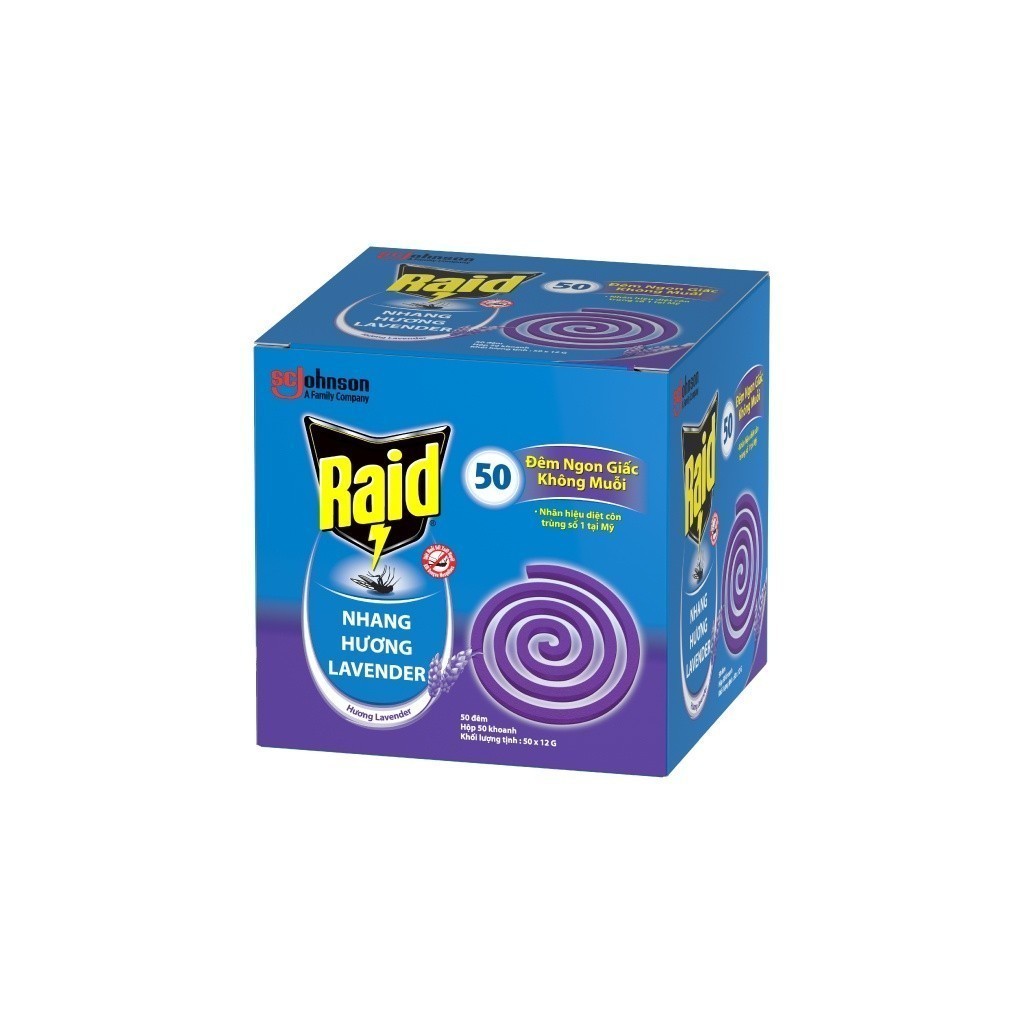 Ảnh RAID Nhang Diệt Muỗi Hương Lavender 50 Khoanh 3