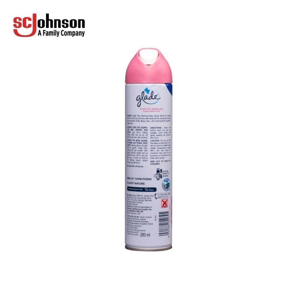 Ảnh GLADE Xịt Thơm Phòng Hương Hoa Hồng 280ml 2