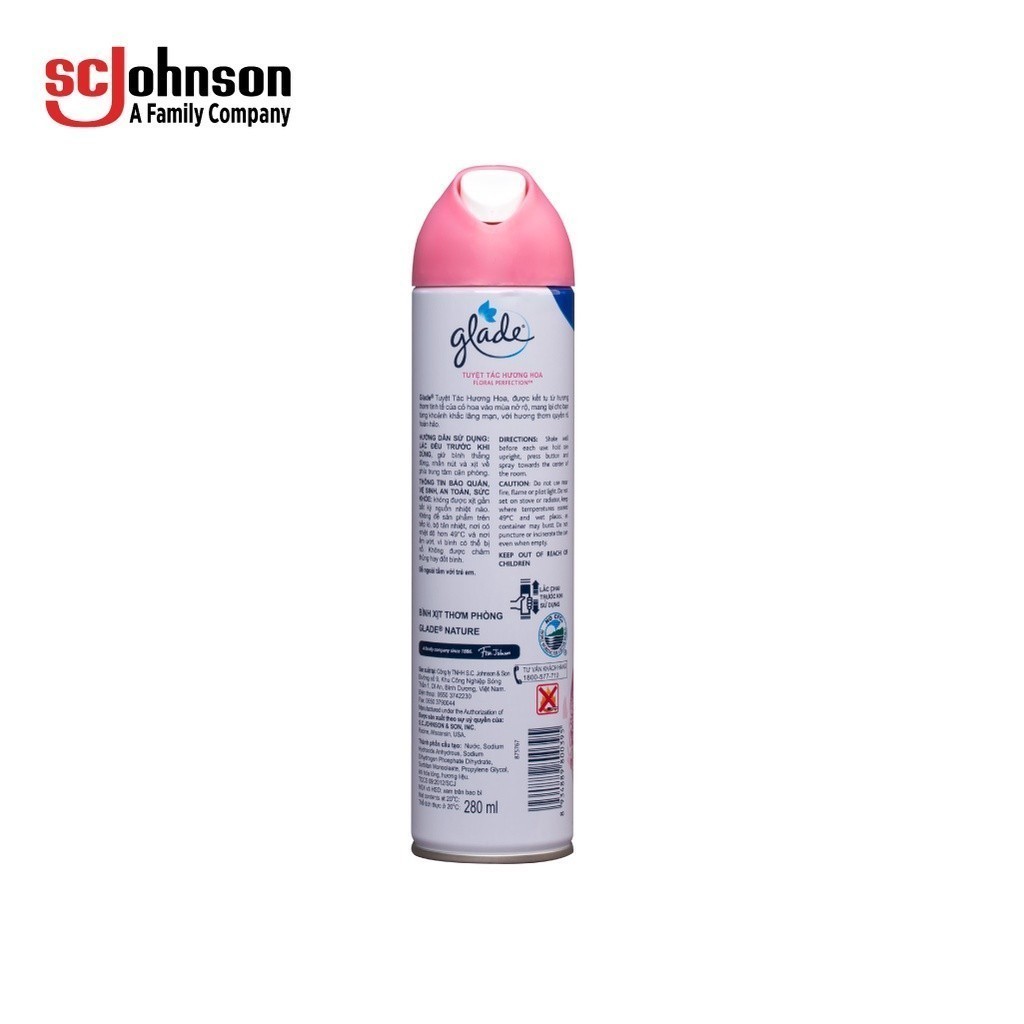 Ảnh GLADE Combo 2 Xịt Thơm Phòng Hương Cỏ Hoa 280mlx2 3