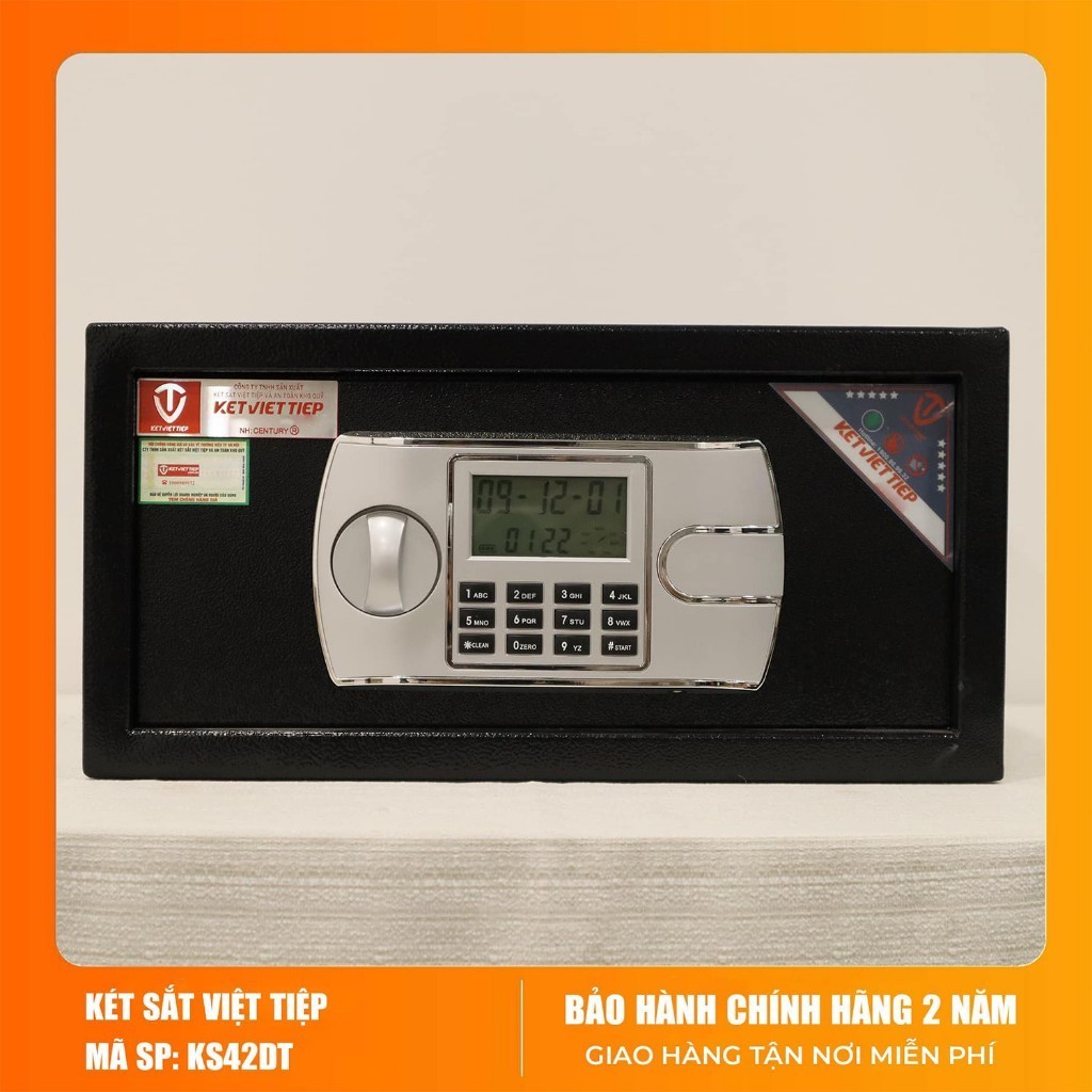 [HÀNG CHÍNH HÃNG] Két Viêt Tiệp Mini KKS03 Khóa Điện Tử, Két Safiron 25LBF Vân Tay Cảnh Báo Trộm ĐT