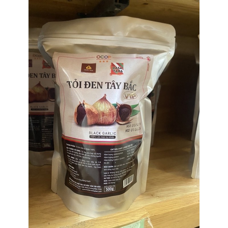 Tỏi đen cô đơn hàng loại 1 củ to đều đẹp - Tỏi đen Tây Bắc ( Túi 500gr)