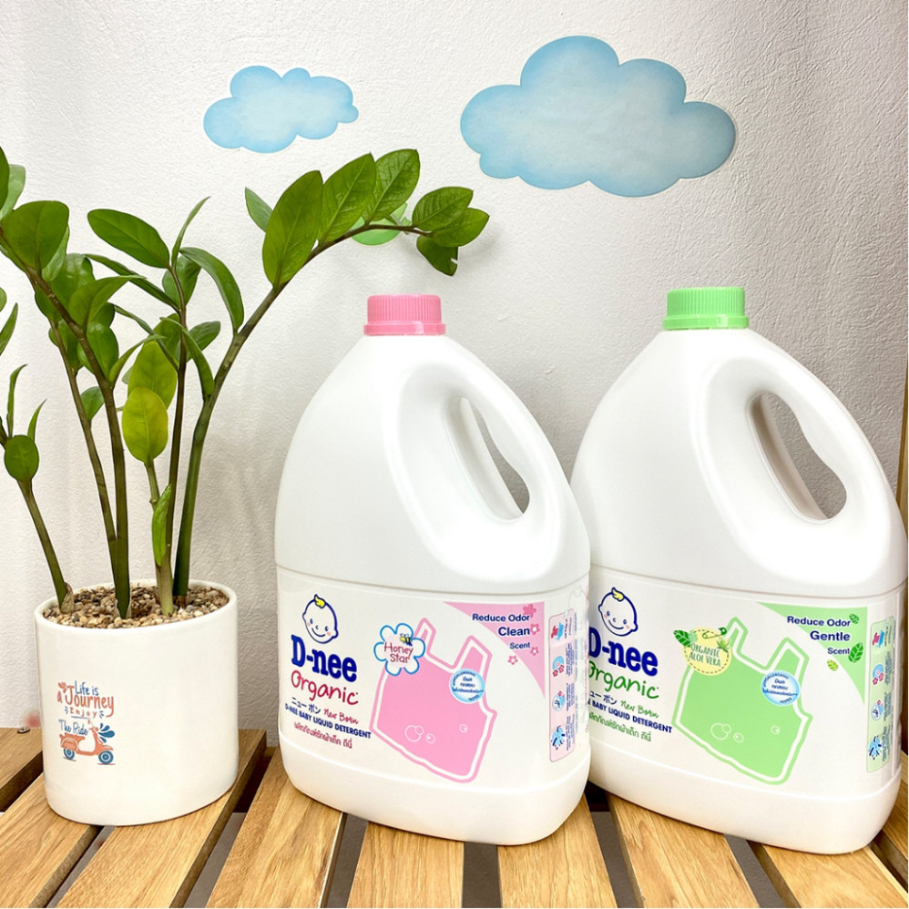 (Mẫu mới, như hình) Nước giặt quần áo Dnee cho bé 3000ml - Nước giặt xả Thái Lan có tem Đại Thịnh