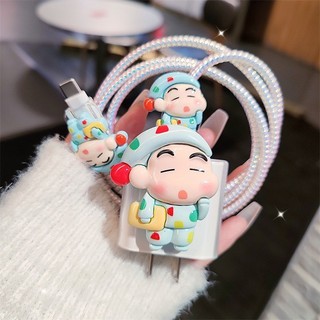 [Shin Mũ Xanh] Bộ phụ kiện bảo vệ củ sạc và cáp sạc PD18/20W bằng silicon cao cấp RABBI
