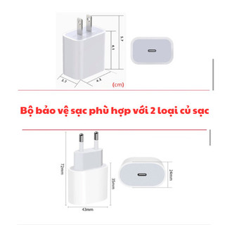 [Shin Mũ Xanh] Bộ phụ kiện bảo vệ củ sạc và cáp sạc PD18/20W bằng silicon cao cấp RABBI