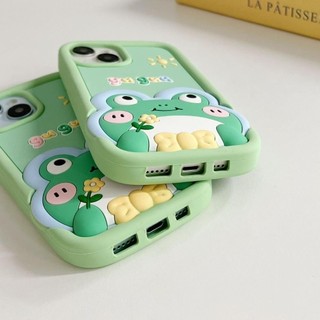 Ốp lưng iphone hoạt tiết Ếch Xanh Gu Gua 6plus/7plus/8plus/x/xs/xsmax/11/12/13/14/15/pro/plus/promax RABBI