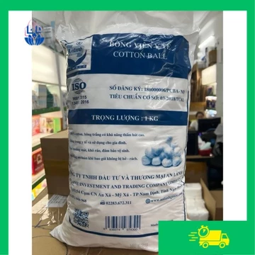 Bông Gòn Viên Tiệt Trùng - Bông Y Tế An Lành 500g - 1kg
