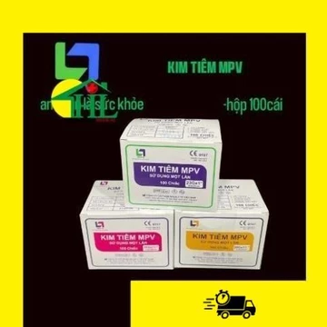 Hộp 100 cái Kim tiêm 18G 23G kim lấy thuốc pha thuốc tiêm chích lấy máu MPV