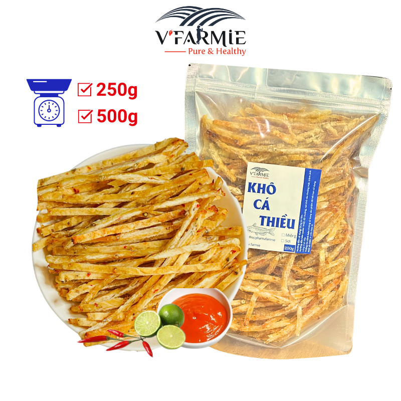 Khô cá thiều sợi que thơm ngon gói 250g và gói 500g