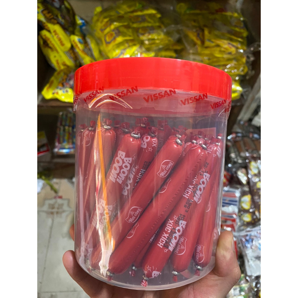 Xúc xích Vissan Boom Boom hộp 50 cây 23g - hộp 1.15kg
