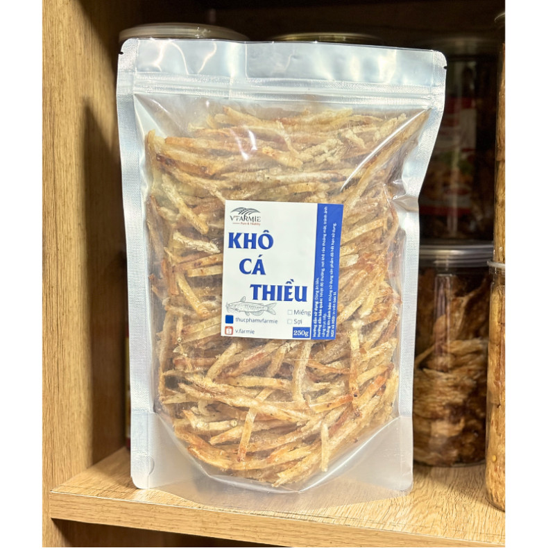 Khô cá thiều sợi que thơm ngon gói 250g và gói 500g