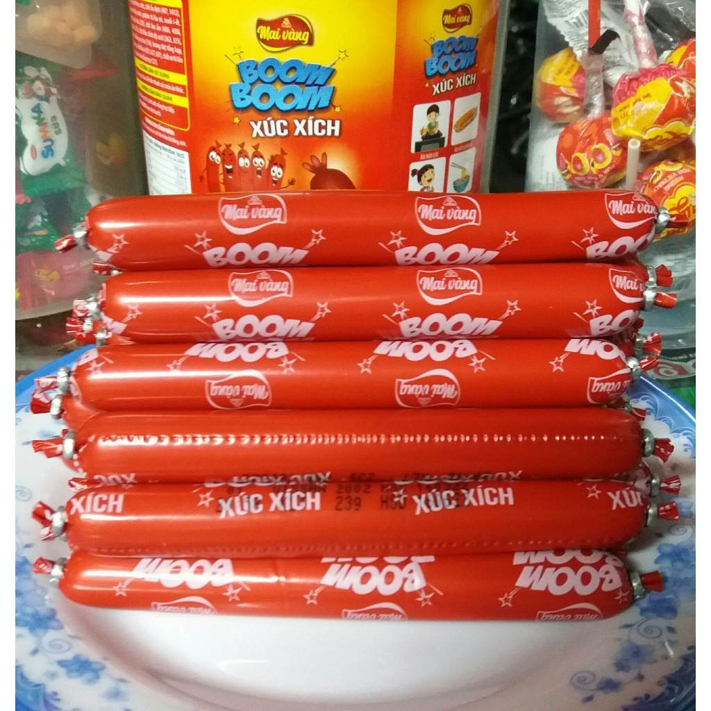 Xúc xích Vissan Boom Boom hộp 50 cây 23g - hộp 1.15kg
