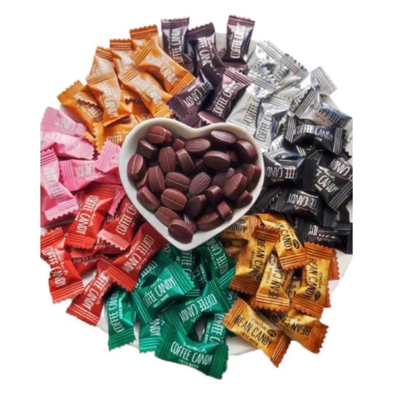 Kẹo cà phê không đường viên nén Coffee Candy 100g có khoảng 100 viên