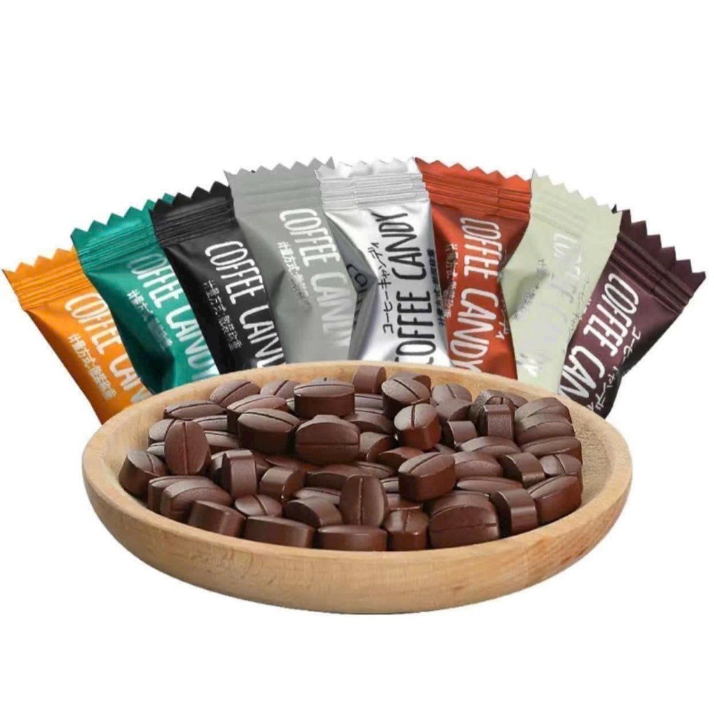 Kẹo cà phê không đường viên nén Coffee Candy 100g có khoảng 100 viên