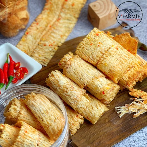 [Loại 1] Khô mực cán mềm tẩm gia vị nguyên con hũ 140g