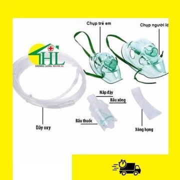 Bộ Phụ Kiện Máy Xông Khí Dung - Phụ Kiện Xông Mũi Họng Phù Hợp Tất Cả Các Dòng Máy