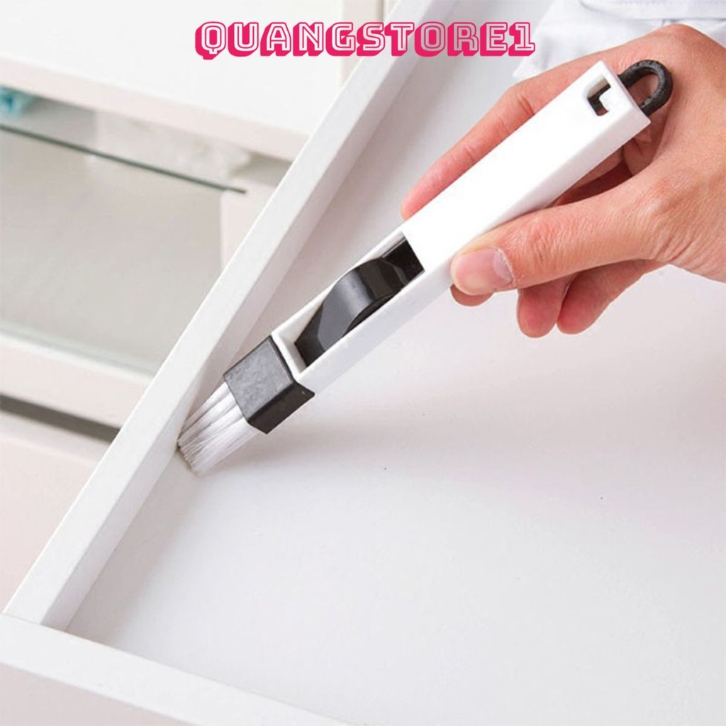 Chổi Quét Bụi VỊ TRÍ HẸP - Kèm Ki Xẻng Hốt Rác Mini - Cọ Mini Vệ Sinh Khe Cửa - Bàn Phím Máy Tính