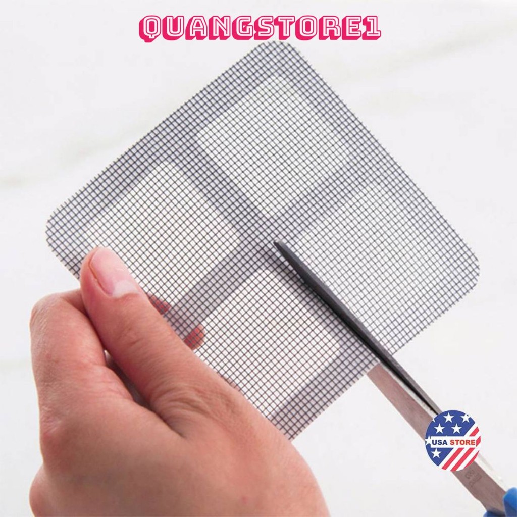 3 Miếng Dán Vá LỖ RÁCH Màn, LƯỚI MUỖI - LƯỚI CHẶN RÁC LỖ CỐNG Siêu Việt