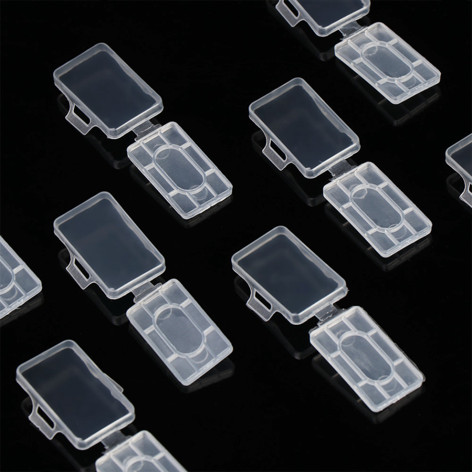 Hộp nhựa trong đựng nhãn đánh dấu dây cáp điện Cable label box name tag ...