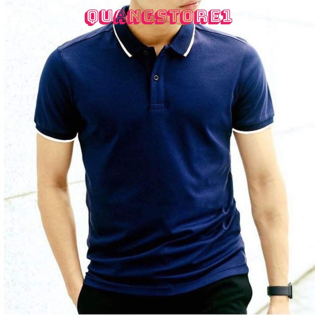 [Áo Polo] Áo thun nam nữ unisex có cổ tay lỡ GC25, Áo phông nam đẹp tay lỡ unisex form rộng oversize nam tính Chính Hãng