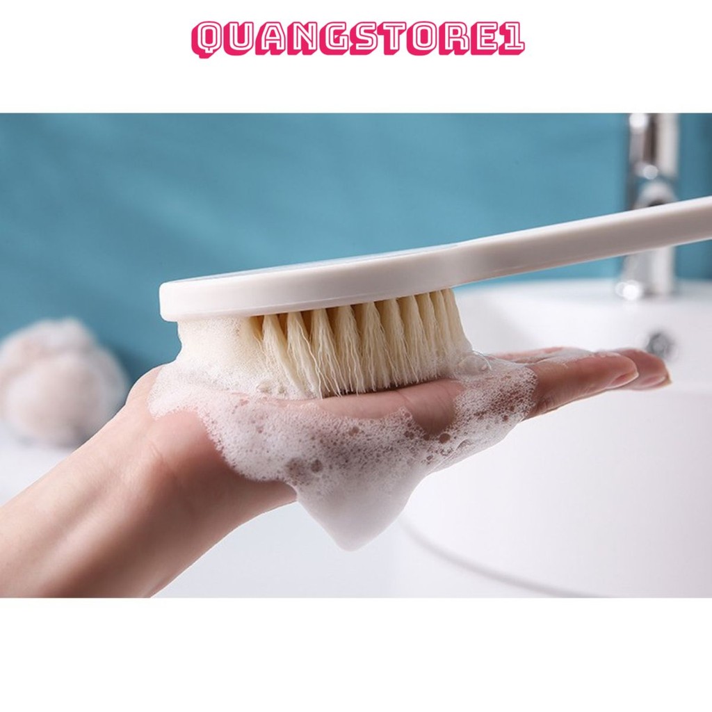 2 Cây Chổi Tắm Kì Cọ Lưng SỢI COTTON GT2 Siêu Mềm - Dụng Cụ Massage Chà Tẩy Tế Bào Chết, Ngăn Mụn
