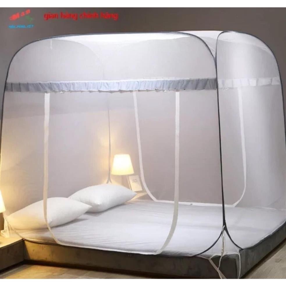 Ảnh Màn Chụp Tự Bung Đỉnh Vuông - Mùng Đỉnh Vuông Cao Cấp Chống Muỗi Và Côn Trùng Hiệu Quả - Hàng VNXK ( Bảo Hành 12 Tháng ) 3