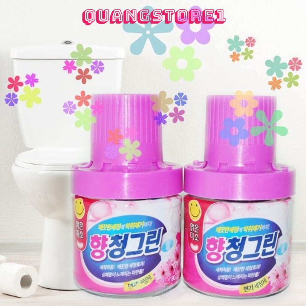 Lọ Thả Bồn Cầu THỦY TINH Khử Mùi Toilet Diệt Khuẩn, Tẩy Sạch Vệ Sinh Vết Bám Bẩn, Thơm Tự Nhiên