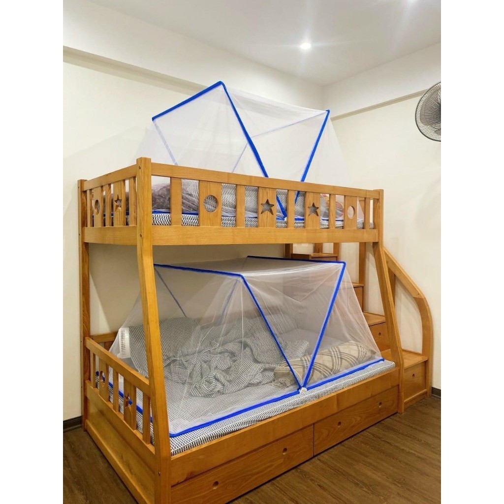 Ảnh Màn Mùng chụp tự bung xếp thông minh gấp gọn tiện dụng ngủ chống muỗi người lớn Kiều Phi khung xếp 2