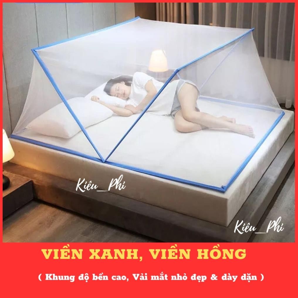 Ảnh Màn Mùng chụp tự bung xếp thông minh gấp gọn tiện dụng ngủ chống muỗi người lớn Kiều Phi khung xếp 3