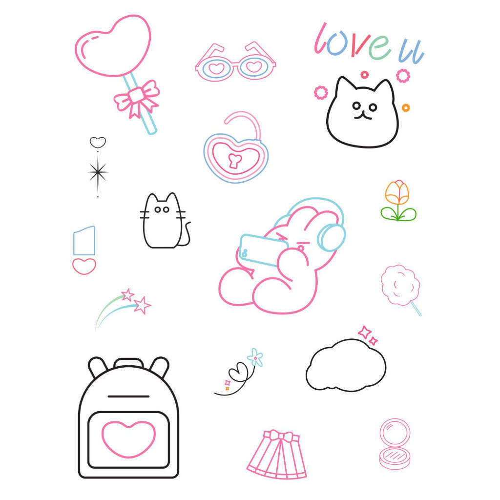 Ảnh Set 2 Trendy Tatoo Stickers SUGARPLUM 1