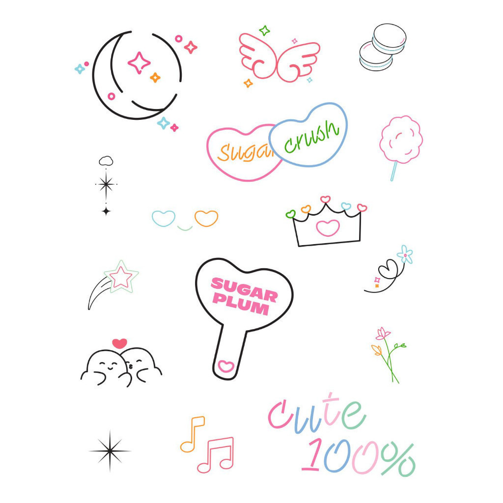 Ảnh Set 2 Trendy Tatoo Stickers SUGARPLUM 2